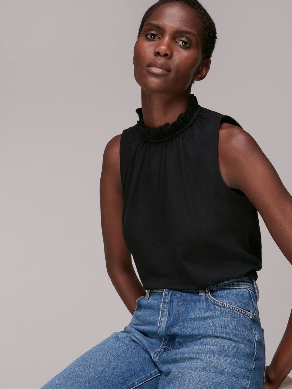 J Crew Ruffle Hem Tank